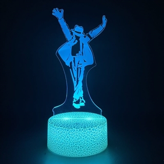 Michael Jackson action figur 3D lampe